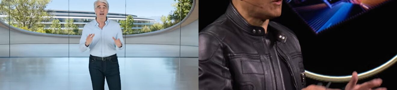 The World of Authentic vs. Polished Presentations: NVIDIA vs. Apple